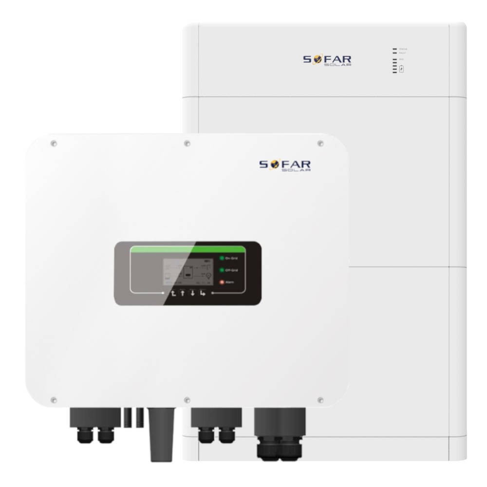 Energy storage set Sofar HYD 15kW + BTS 10kWh