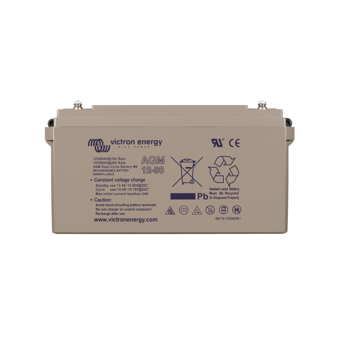 Batterie AGM Deep Cycle M6 12 V/90 Ah Victron Energy