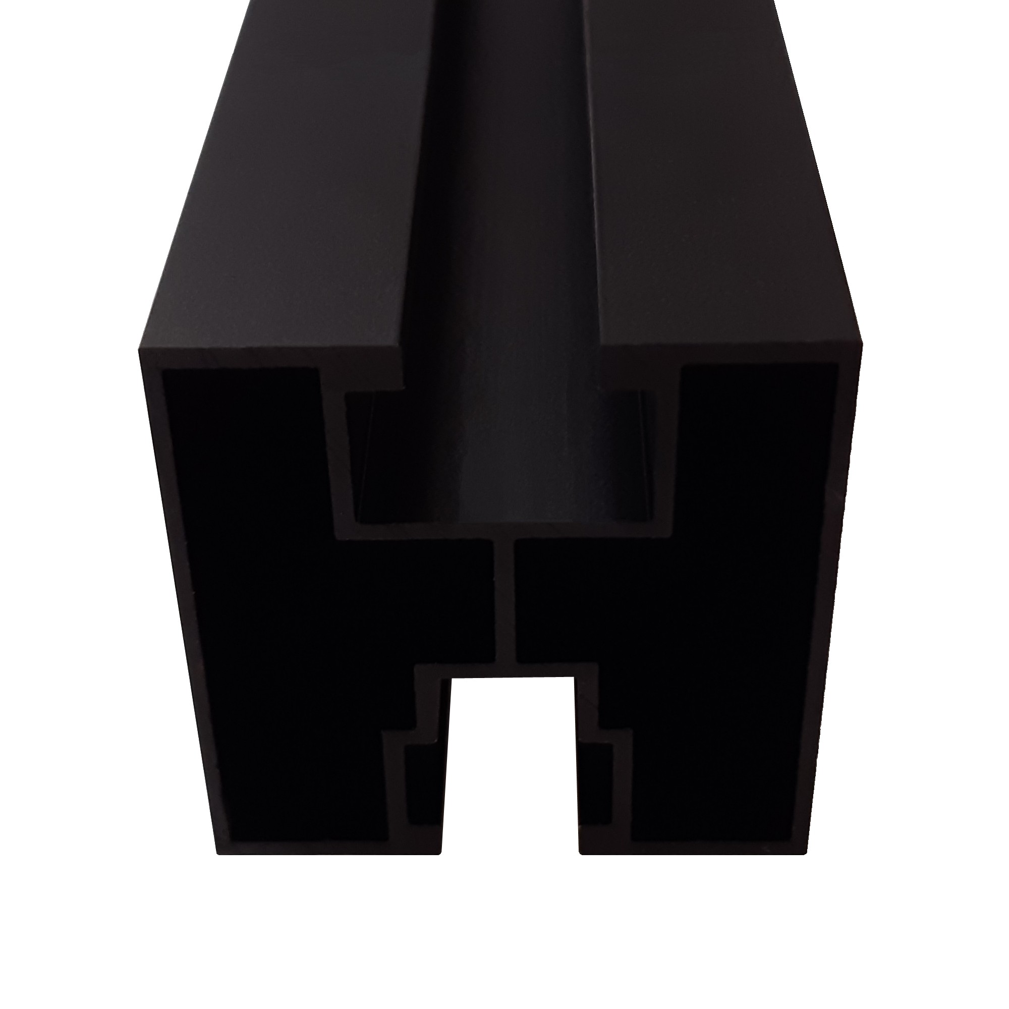 Montageprofil 40x40x4400 mm schwarz