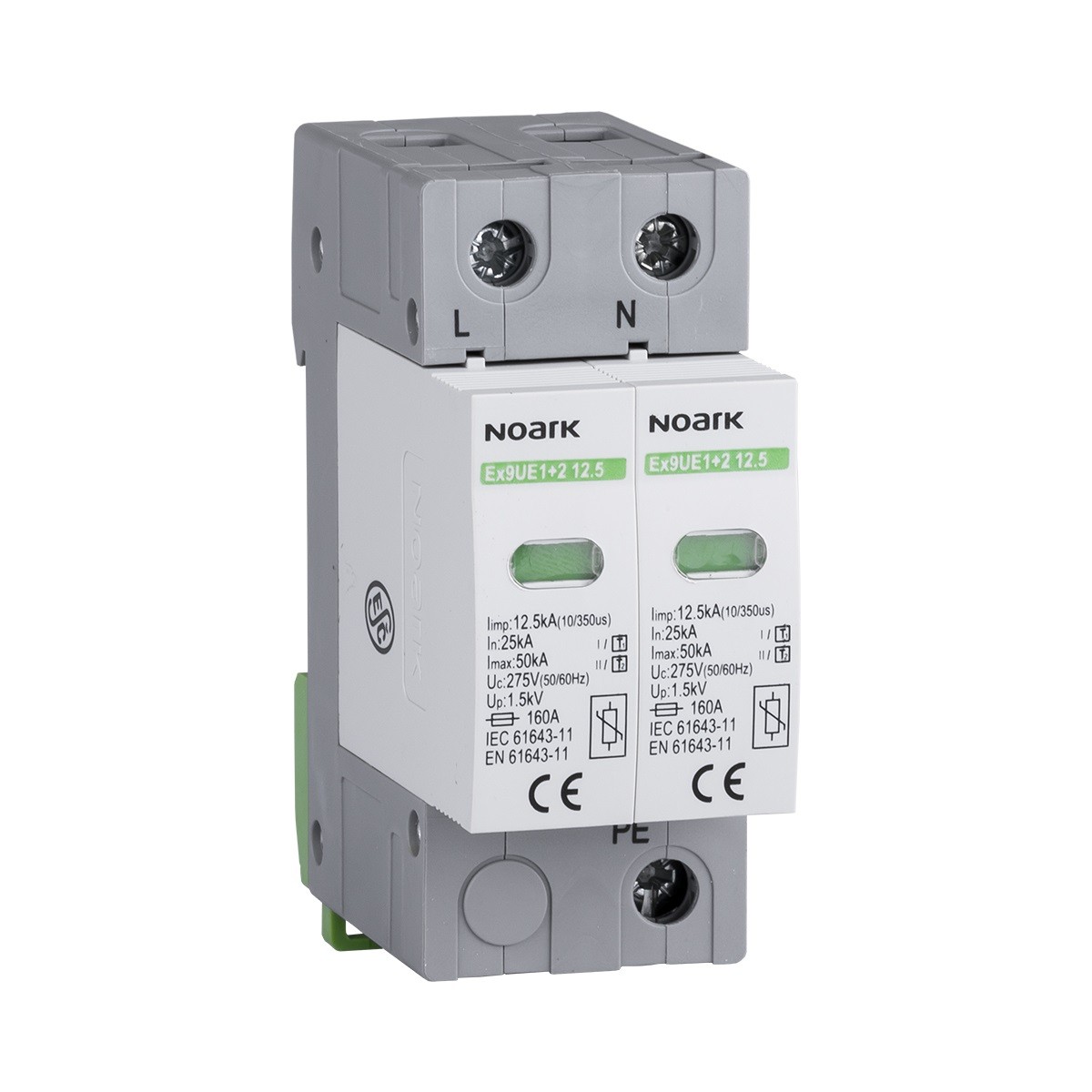 Scaricatore di sovratensione 2P AC tipo 1+2 1F Noark