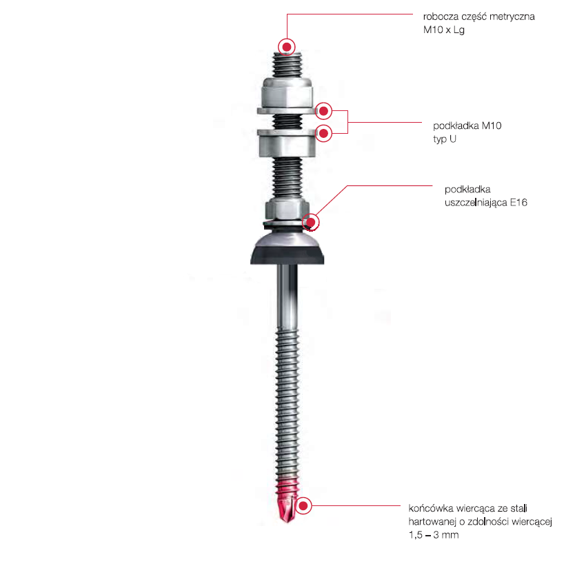 Doppelgewindebolzen M8X85/M10X70 für Stahluntergründe