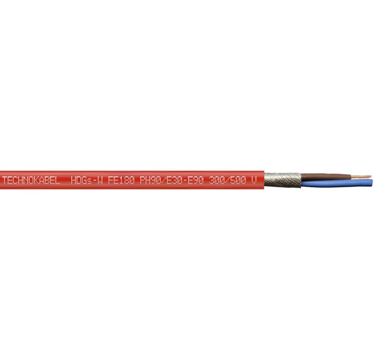 Kabel feuerfest halogenfrei 2x1