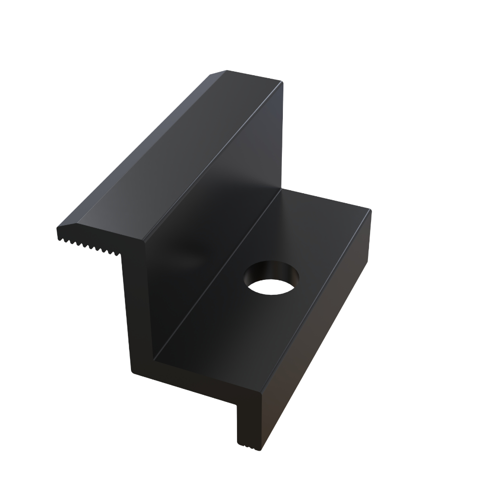 Endklemme 60x30 mm schwarz