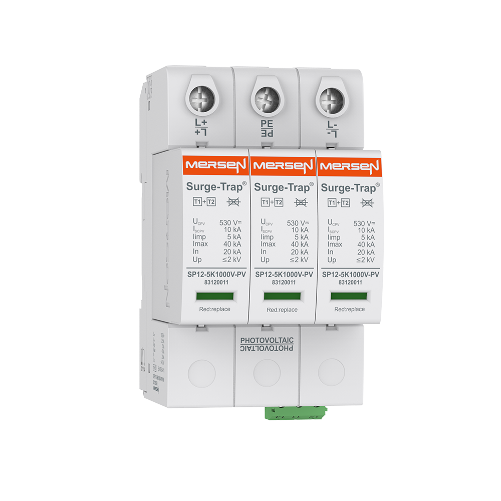 DC 40 kA 1000 V 3P T1+2 Überspannungs-Ableiter Mersen