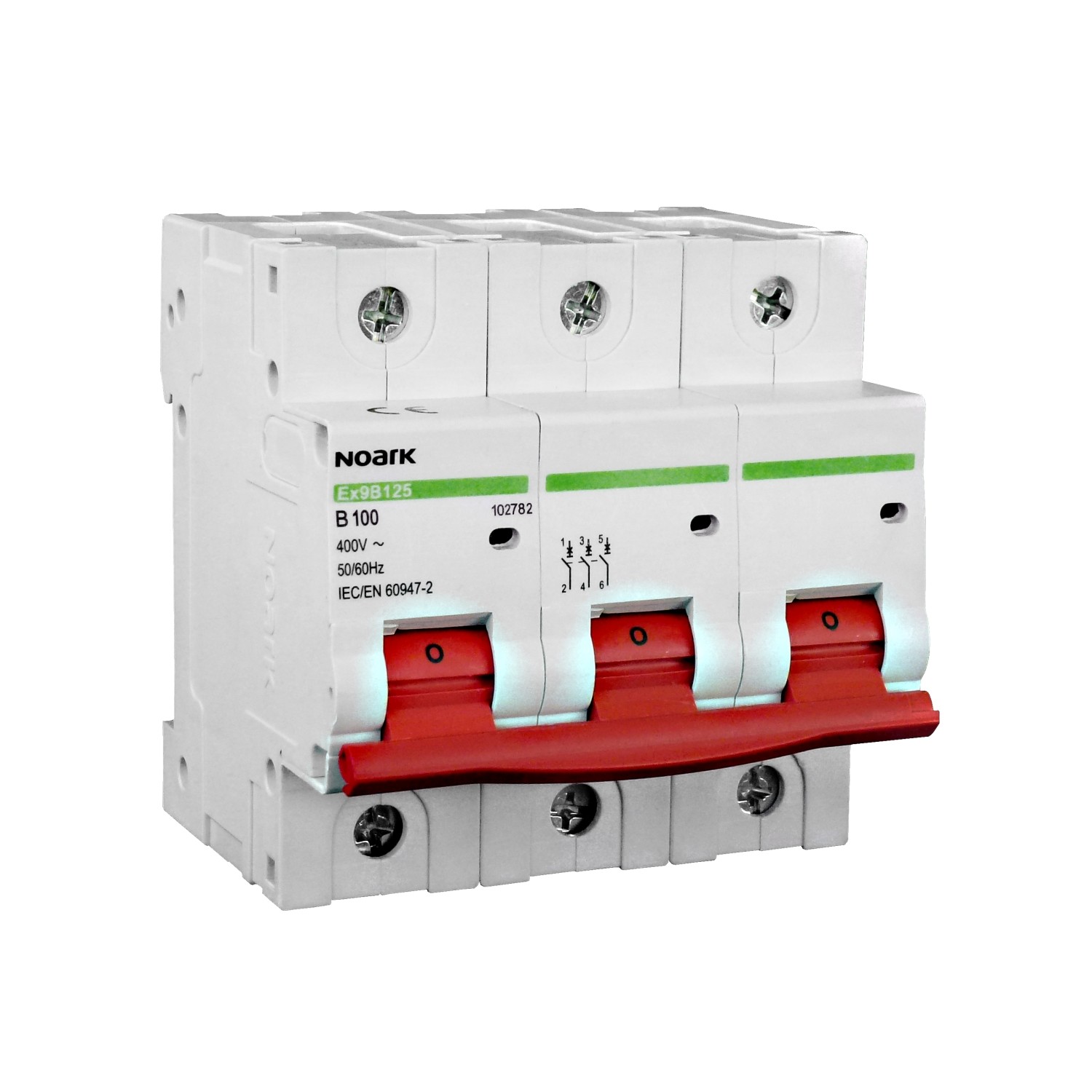 Leitungsschutzschalter 3P B 80 A AC 3F Noark
