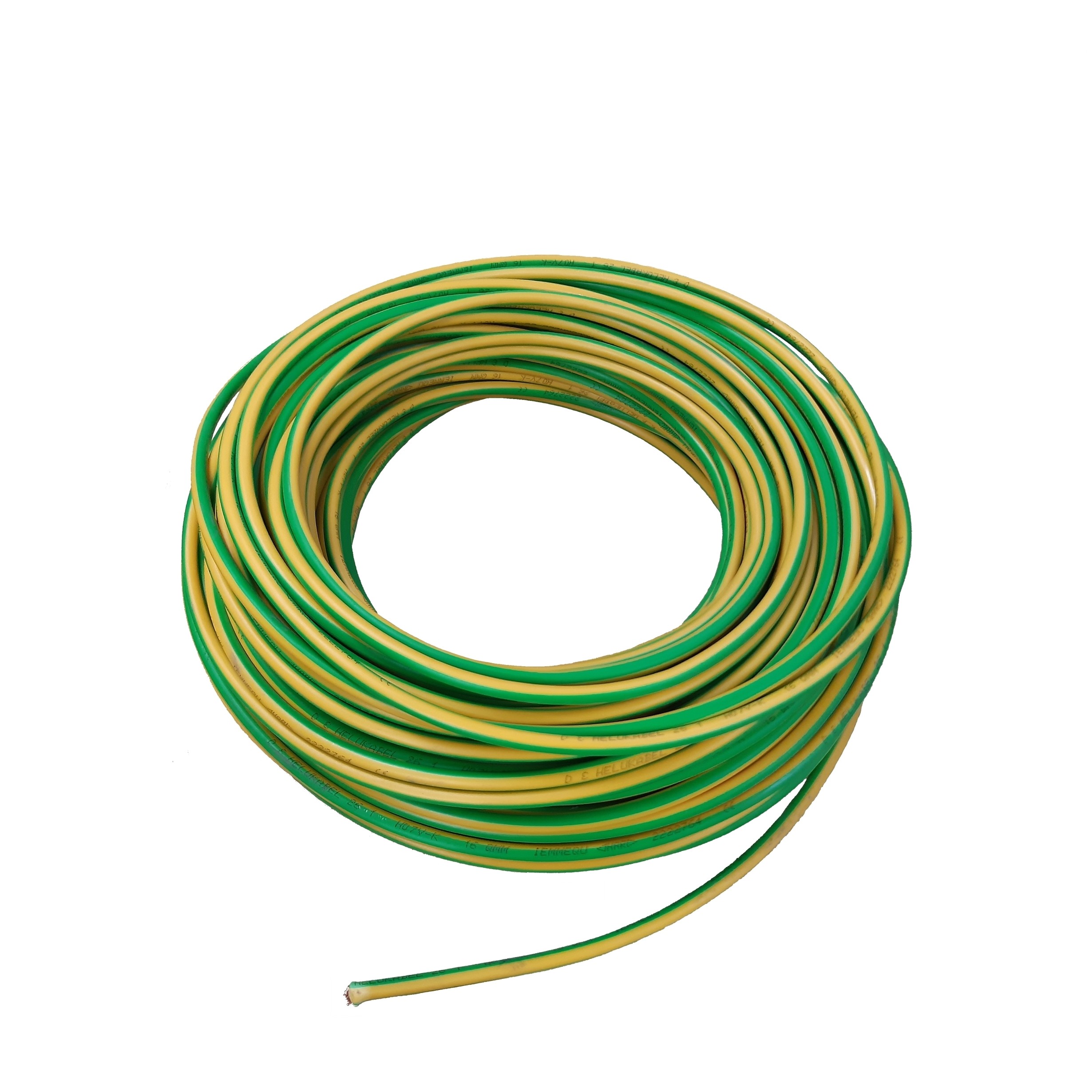 Kabel 6 gelb-grün mm2 UV 100 m Helukabel
