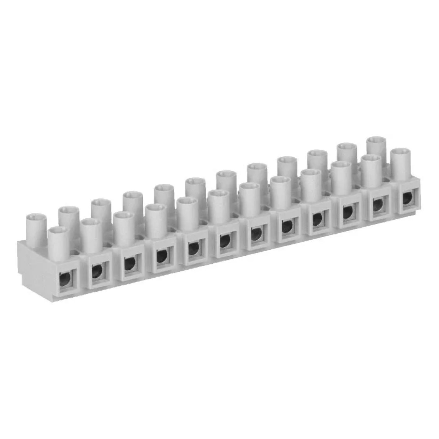 Klemmleiste mit Gewinde 12 Schienen bis 16 mm2 10 Stck.