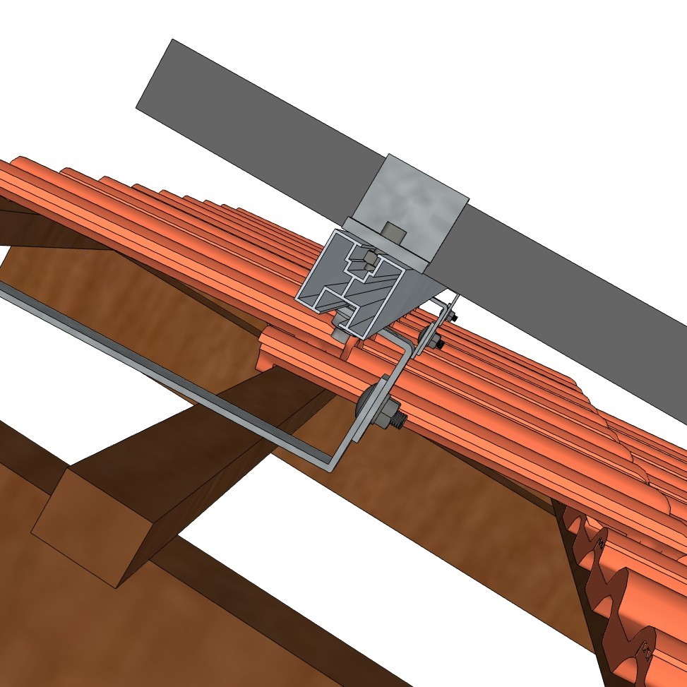 Halter Typ S cken rostfrei – verstellbar 470 mm Stärke 5 mm