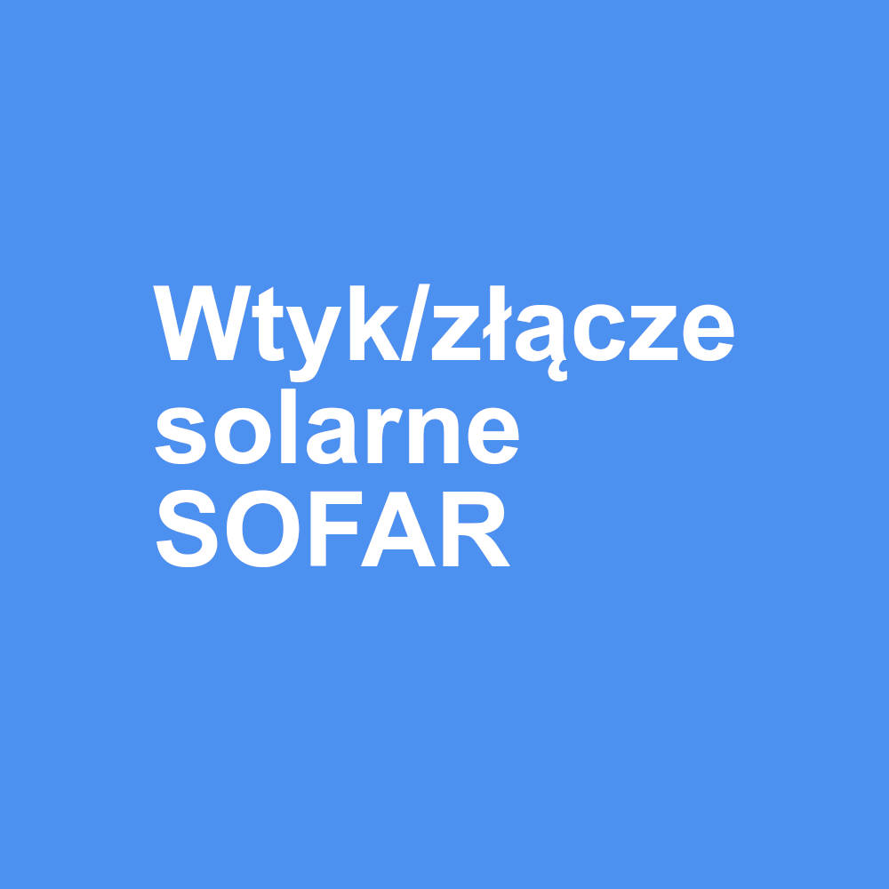 Element złącza D1 - żeńskie Sofar