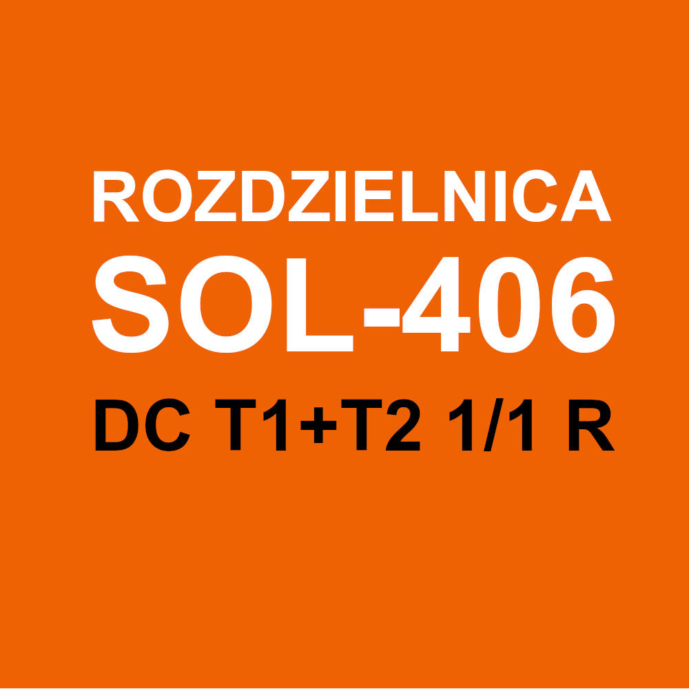 SOL-406 T1+T2 1/1 R prefabricated DC Switchboard